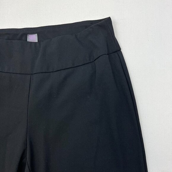 Slim Sation Womens Black Elastic Waist Straight Leg Pull On Ankle Pants Size 6 - Picture 4 of 8